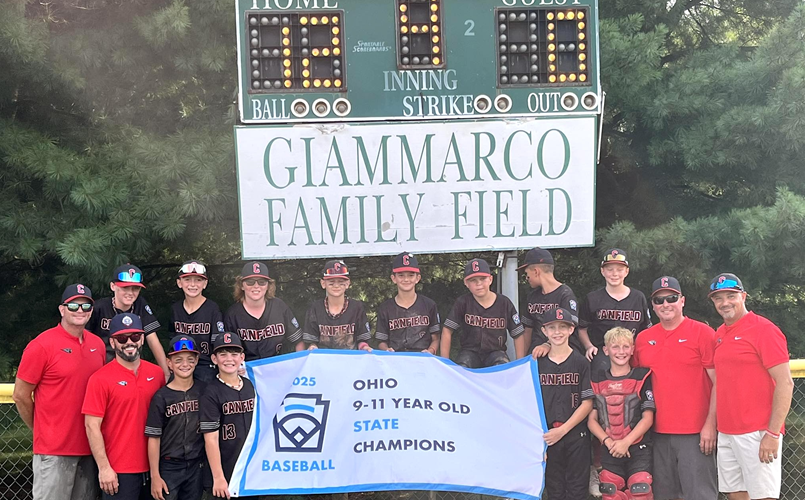 9-11 Minor Baseball State Champions - Canfield LL